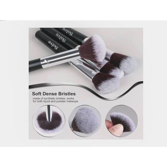 NEW~32 PC. PROFESSIONAL Makeup Brush Set~Wooden Handles~Soft Brushes - Picture 3 of 8